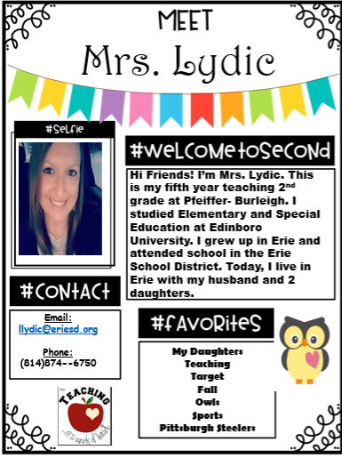 Meet Mrs. Lydic Meet Mrs. Lydic